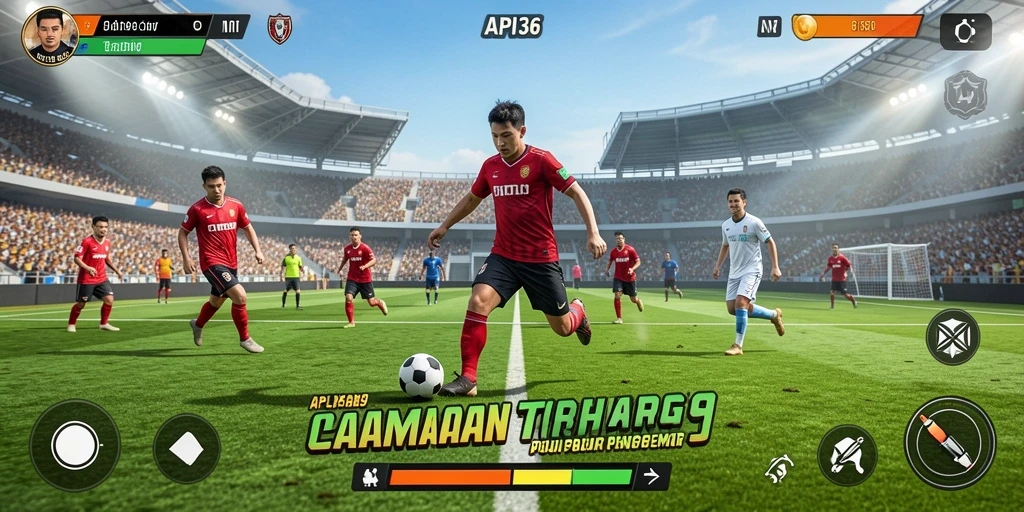 Screenshot utama API36 menampilkan aksi olahraga yang mendebarkan.