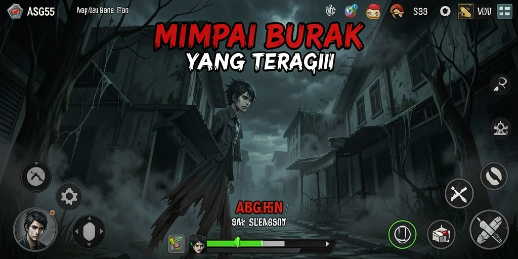 Gameplay menegangkan dalam dunia mimpi buruk.