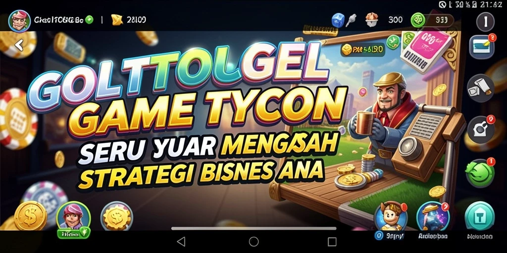 Tampilan gameplay <strong>GOLTOGEL</strong> saat mengelola bisnis Tycoon yang seru.