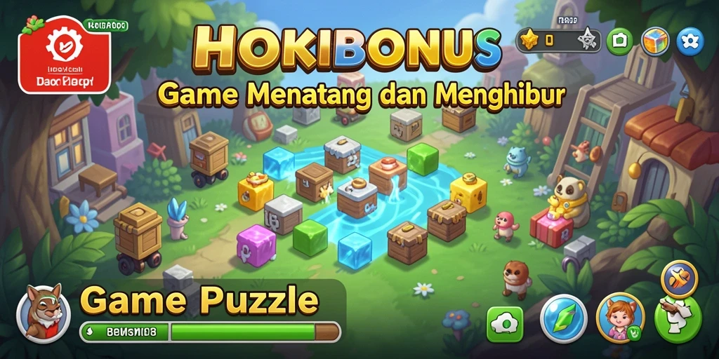 Screenshot HOKIBONUS menampilkan gameplay puzzle yang seru dan menantang.