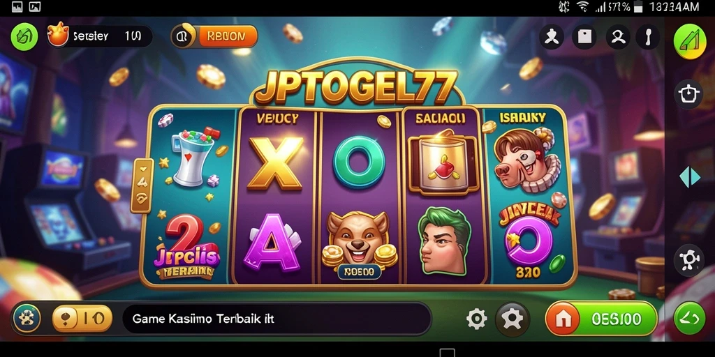 Screenshot JPTOGEL77 menampilkan gameplay penuh aksi di kasino.