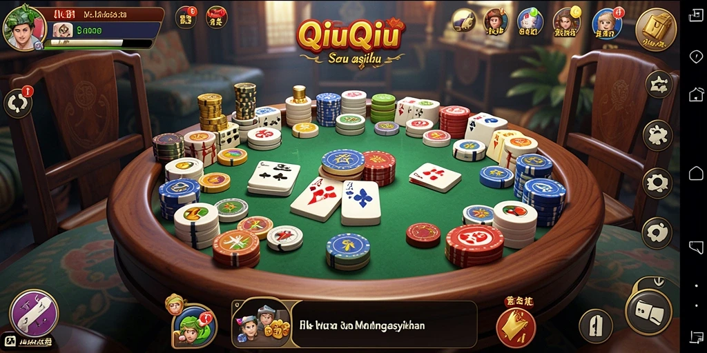 Screenshot JUARAGO menampilkan gameplay QiuQiu yang seru.