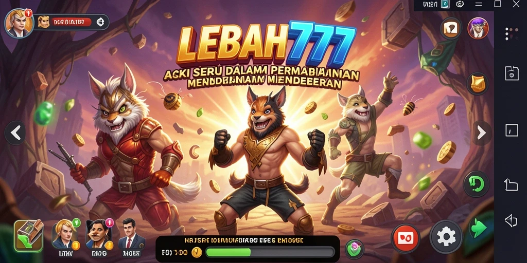 Screenshot gameplay LEBAH777 menampilkan aksi mendebarkan dan seru.