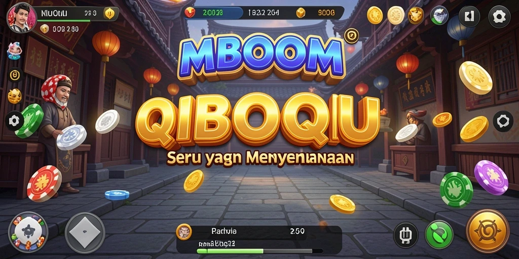 Tampilan gameplay intens dari MBOOM QiuQiu.