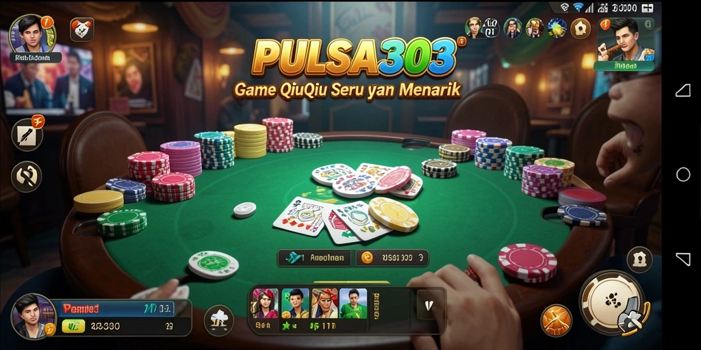 Screenshot gameplay PULSA303 menunjukkan keseruan bermain QiuQiu.