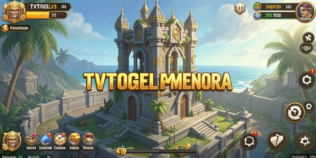 Tampilan gameplay menara yang menegangkan di TVTOGEL.